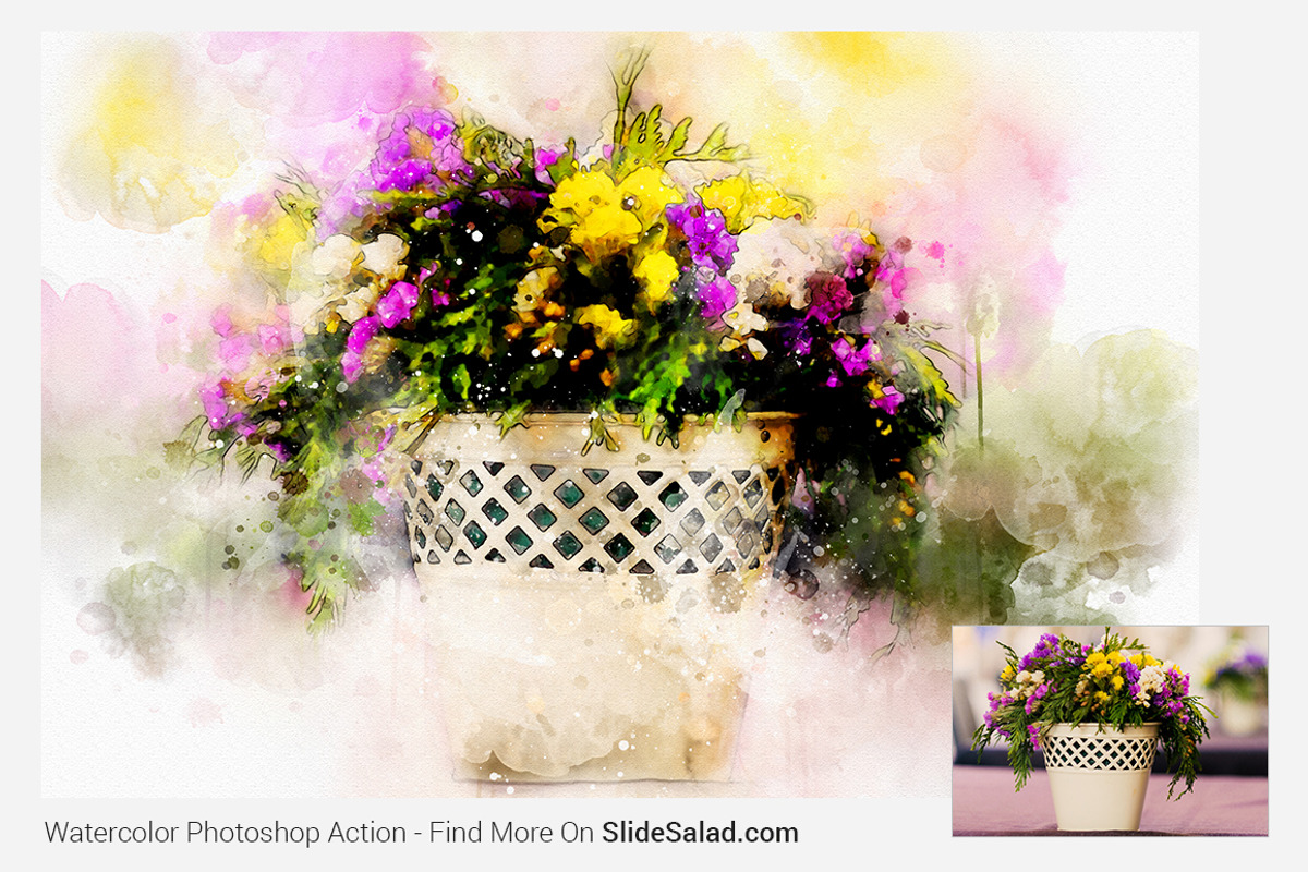 Watercolor Photoshop Action, an Action Add-On by SlideSalad (Photo 8 of 14)