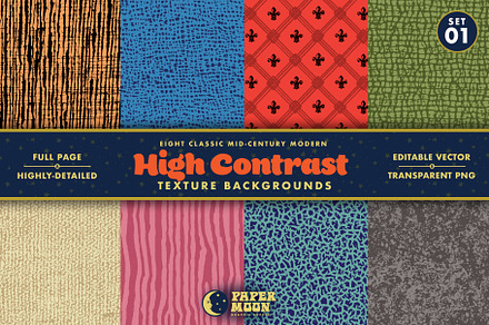 Mid-Century Modern Textures, a Texture Graphic by Paper Moon Graphic Supply