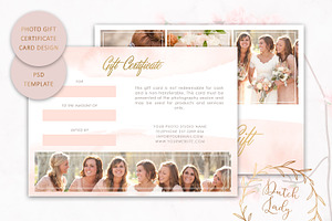 PSD Photo Gift Card Template 5