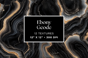 Ebony Geode Textures