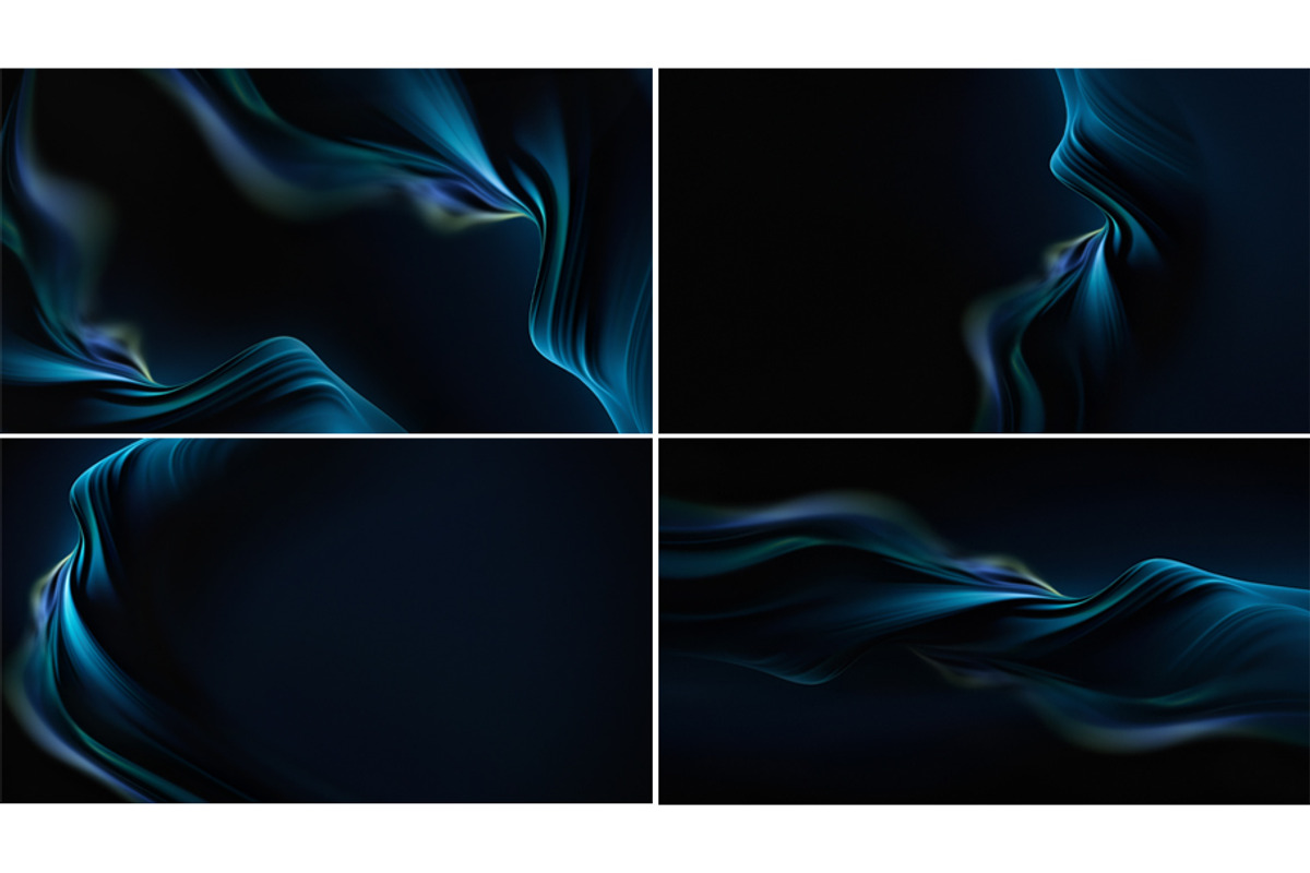 Oceanic Silk Waves, a Background Graphic by BazziBa♥ (Photo 4 of 5)