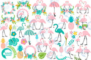 Tropical Flamingos AMB-2618, an Illustration by AMBillustrations (Thumbnail 4 of 5)