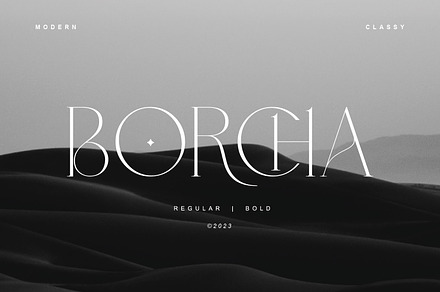 BORCHA, a Serif Font by rmdndsign