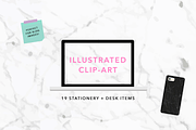 Illustrated Stationery Flat Lay Set, a Graphic by melindacooper (Thumbnail 1 of 2)
