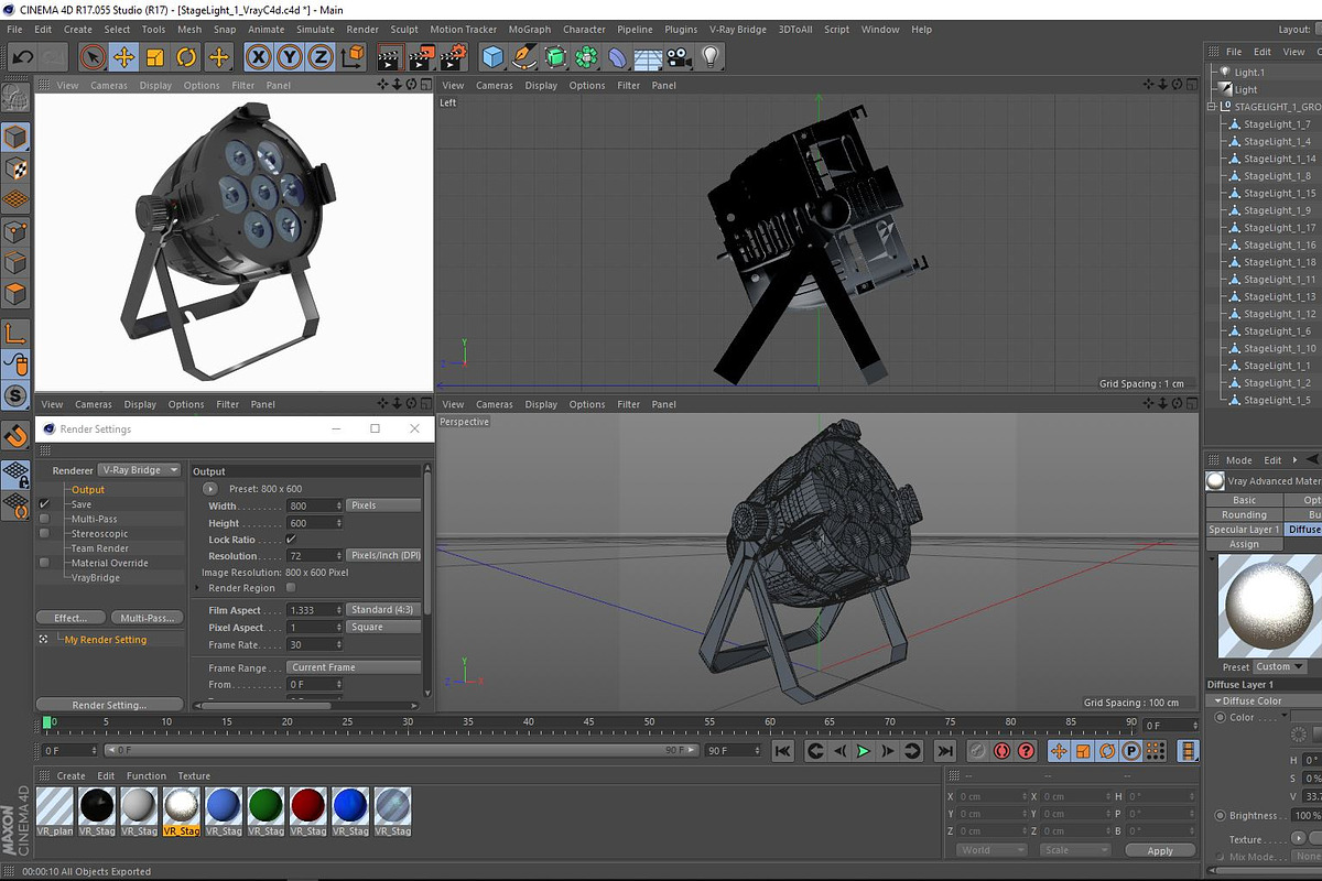 Stage Lighting Collection-14 PCS, an Object 3D Model by akerStudio (Photo 272 of 309)