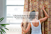 Vintage Floral Elegance, a Pattern Graphic by Digital Art Creations (Thumbnail 7 of 7)