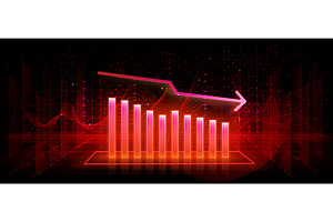 Financial market chart with stock, a Finance Illustration by art PVP - market