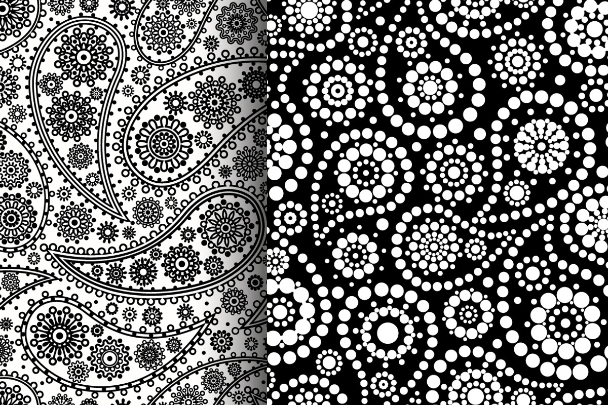 set of seamless paisley patterns, a Pattern Graphic by Citradora