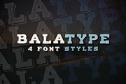 Balatype - 4 Hand Drawn Serif Fonts, a Slab Serif Font by Roman Paslavsky (Thumbnail 1 of 8)