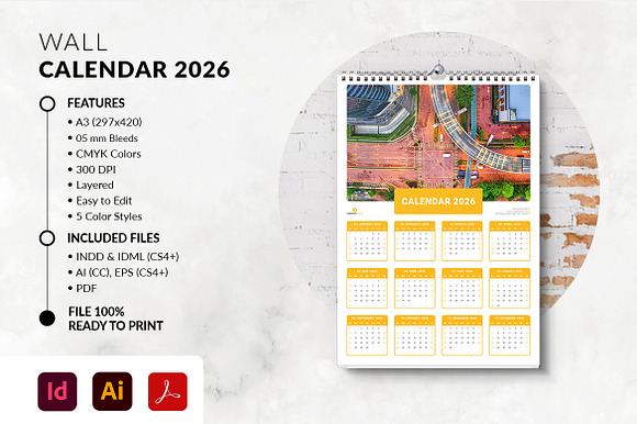 2026 Printable Wall Calendar preview 6