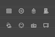 25 Retro Tech Nostalgia Icons, an Outline Icon by IconBunny (Thumbnail 2 of 2)