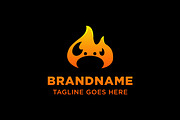 Fire Crab Simple Modern Logo, a Branding & Logo Template by Pray Art Design Studio (Thumbnail 1 of 2)