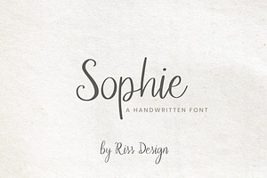 RD Sophie - Script Font