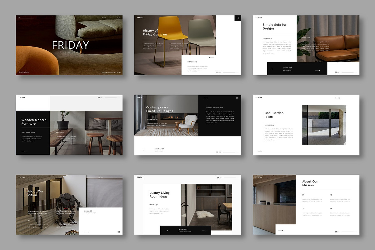 Friday– Interior Design Keynote, a Presentation Template by Dens Creative Studio (Photo 2 of 6)