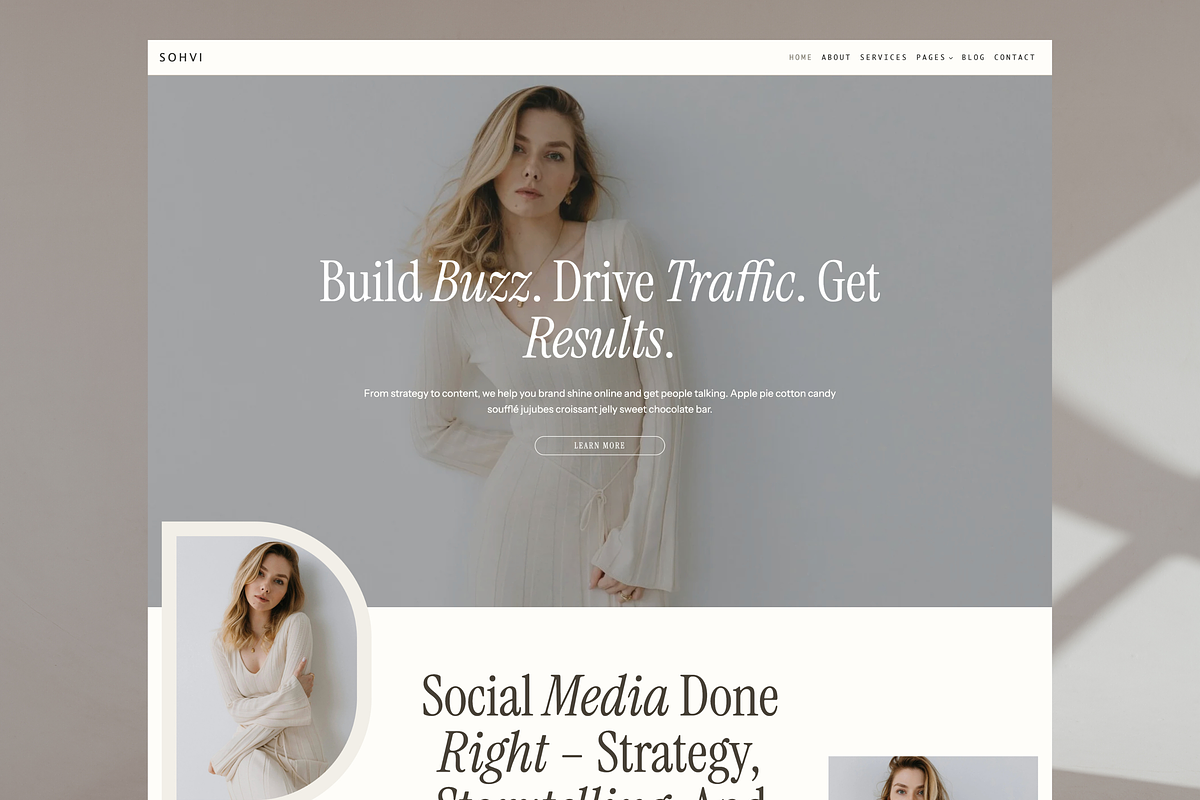 Minimal Portfolio Website Template preview 3