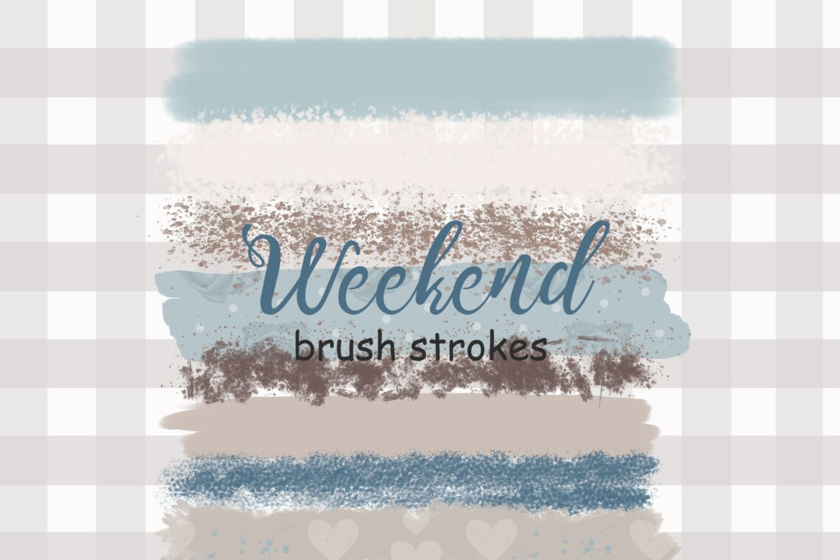 Weekend Brush Strokes, an Object Illustration by GlamArtZhanna (Photo 1 of 3)