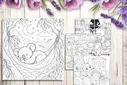 Cozy Bedtime Animal Coloring Page, a Brochure Template by LA Design (Thumbnail 6 of 10)