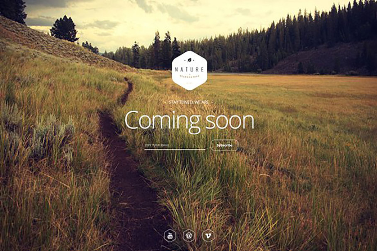 2Simple Nature Coming Soon Template, a HTML Template by CapitalTemplate (Photo 1 of 4)