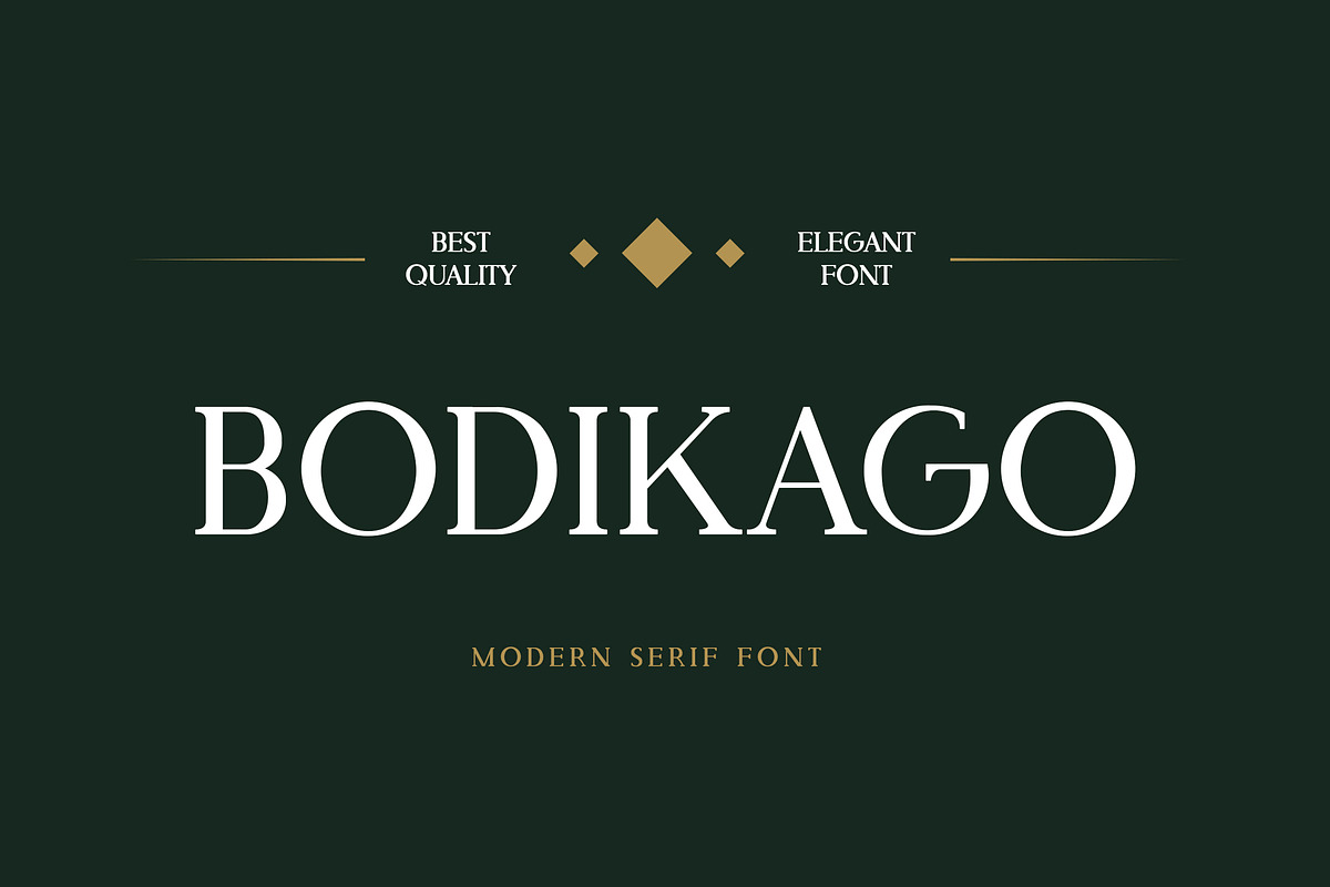 Bodikago Luxury Serif Font