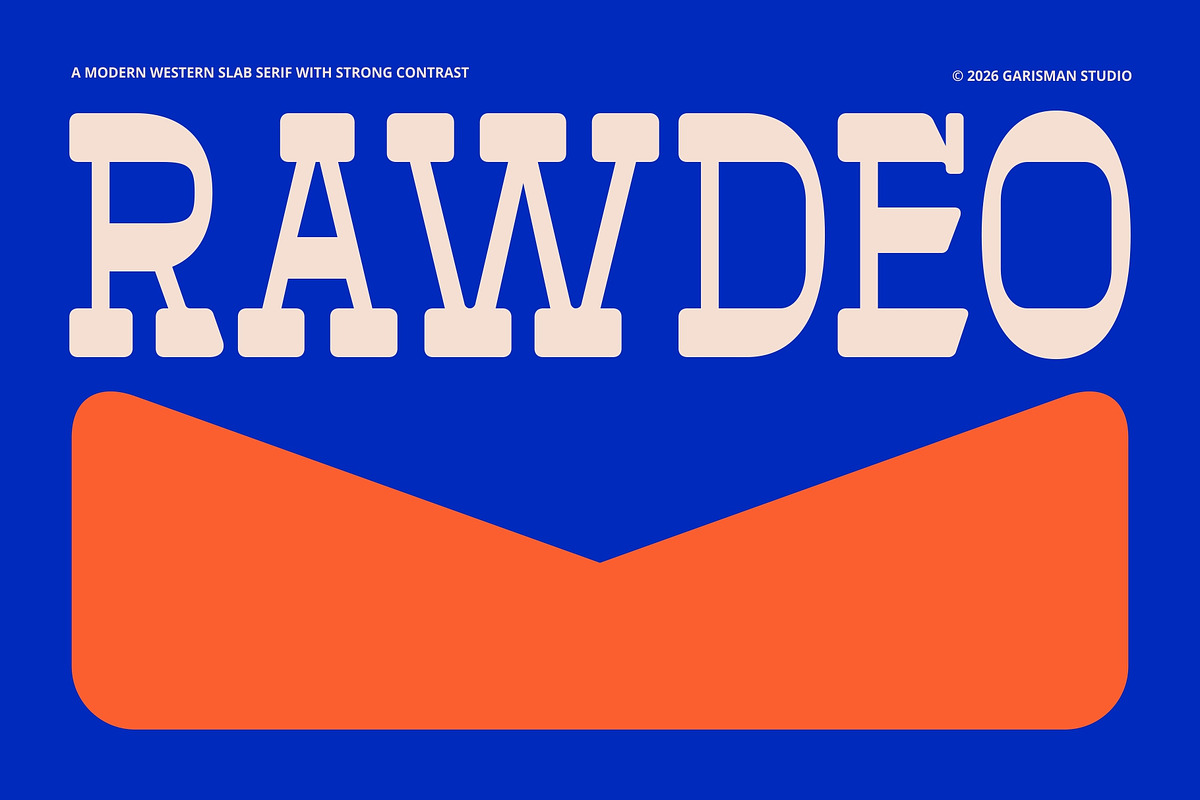 GR Rawdeo - Western Slab Serif, a Slab Serif Font by Garisman Std (Photo 1 of 18)