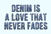 Denim Drip Font, a Sans Serif Font by Handmadefont (Thumbnail 6 of 14)