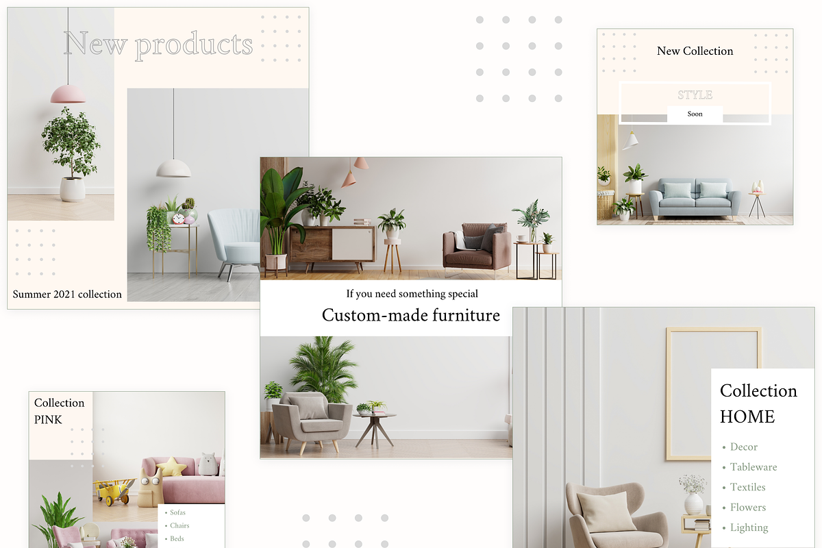 15 Instagram Templates for feeds, a Social Media Template by KaluginaWEB (Photo 4 of 6)