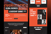 Business Conference Landing Page, a Landing Page Template by Dirtytemp Studio (Thumbnail 4 of 6)