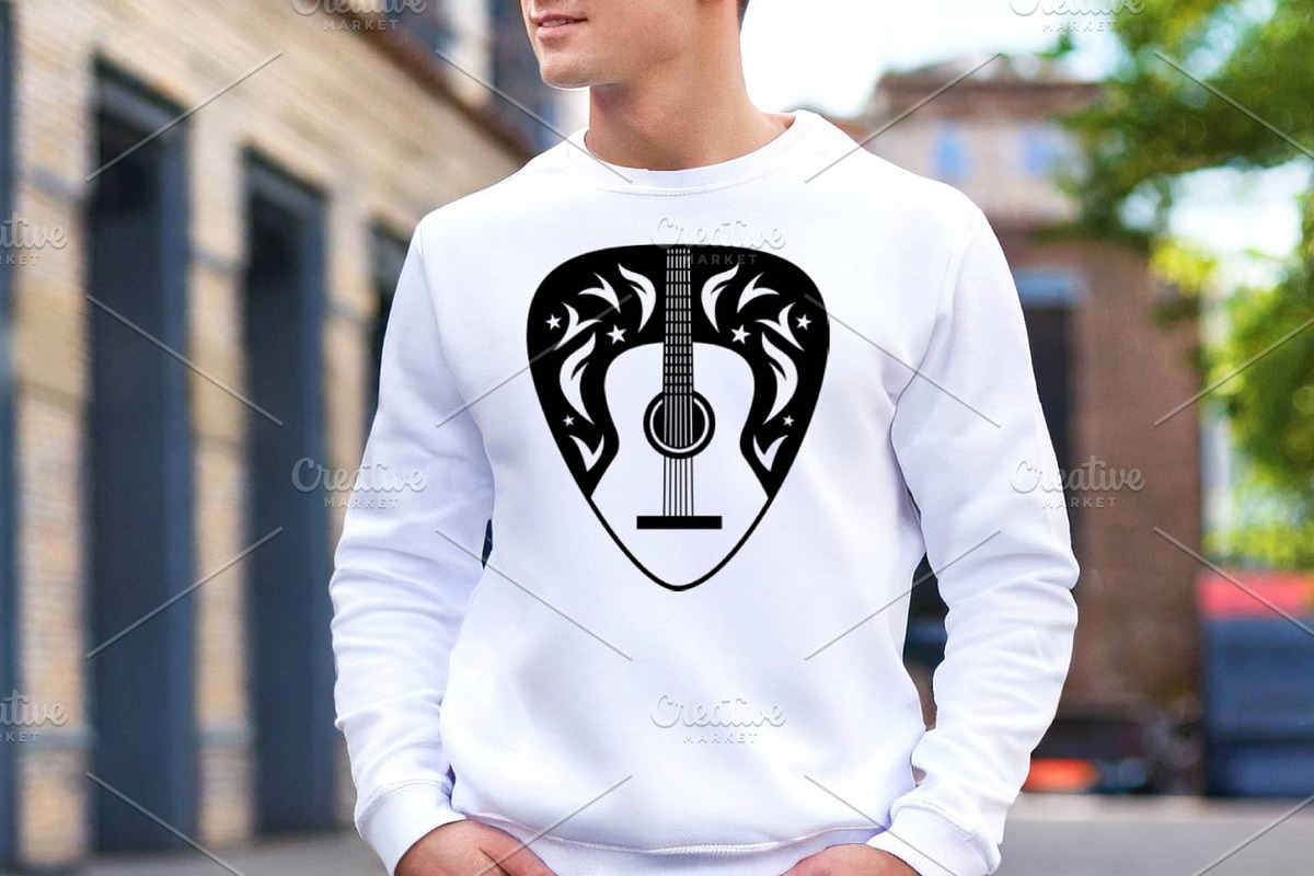Guitar SVG Guitar pick Silhouette, a Graphic by TanchaArt (Photo 3 of 6)