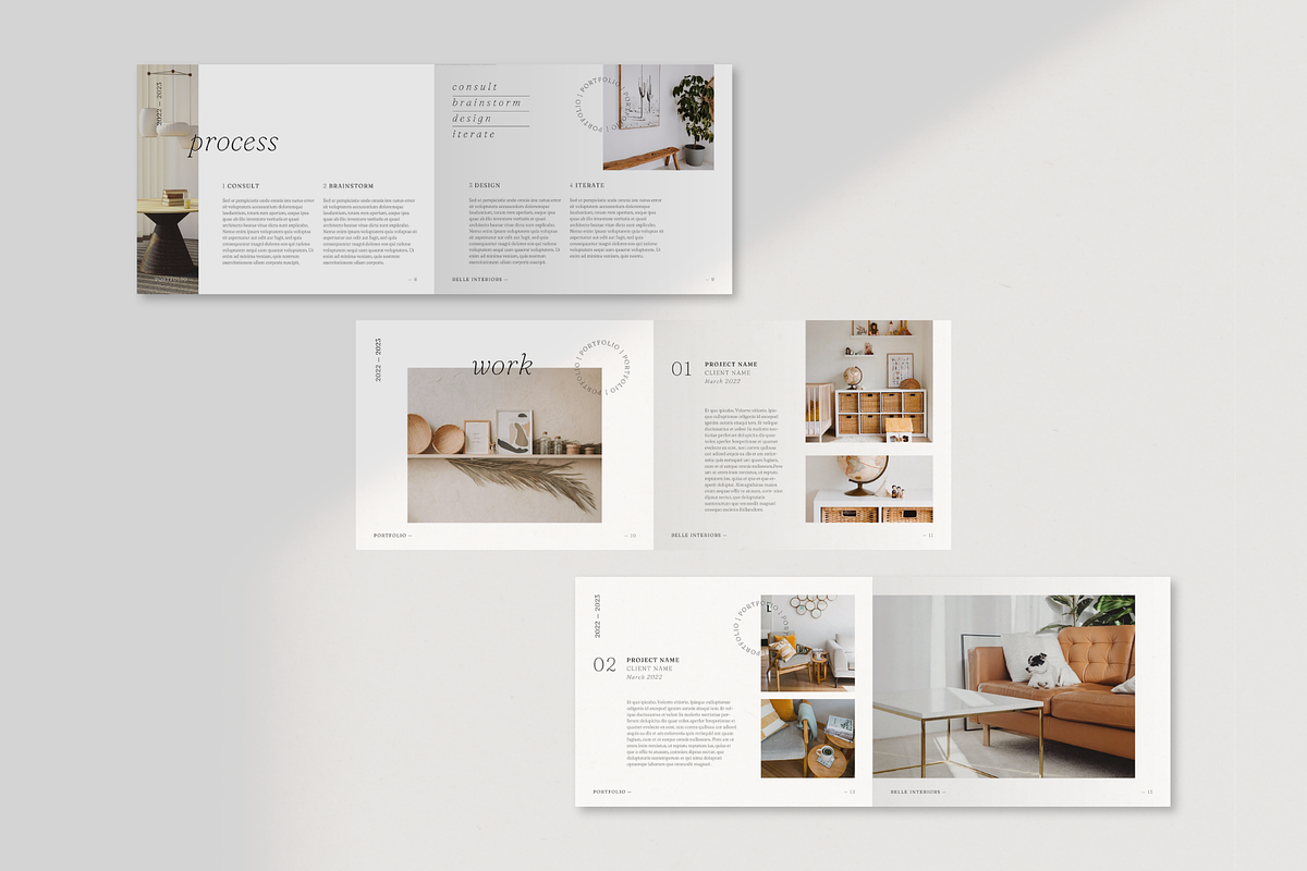 Interior Design Portfolio Canva, a Presentation Template by ...