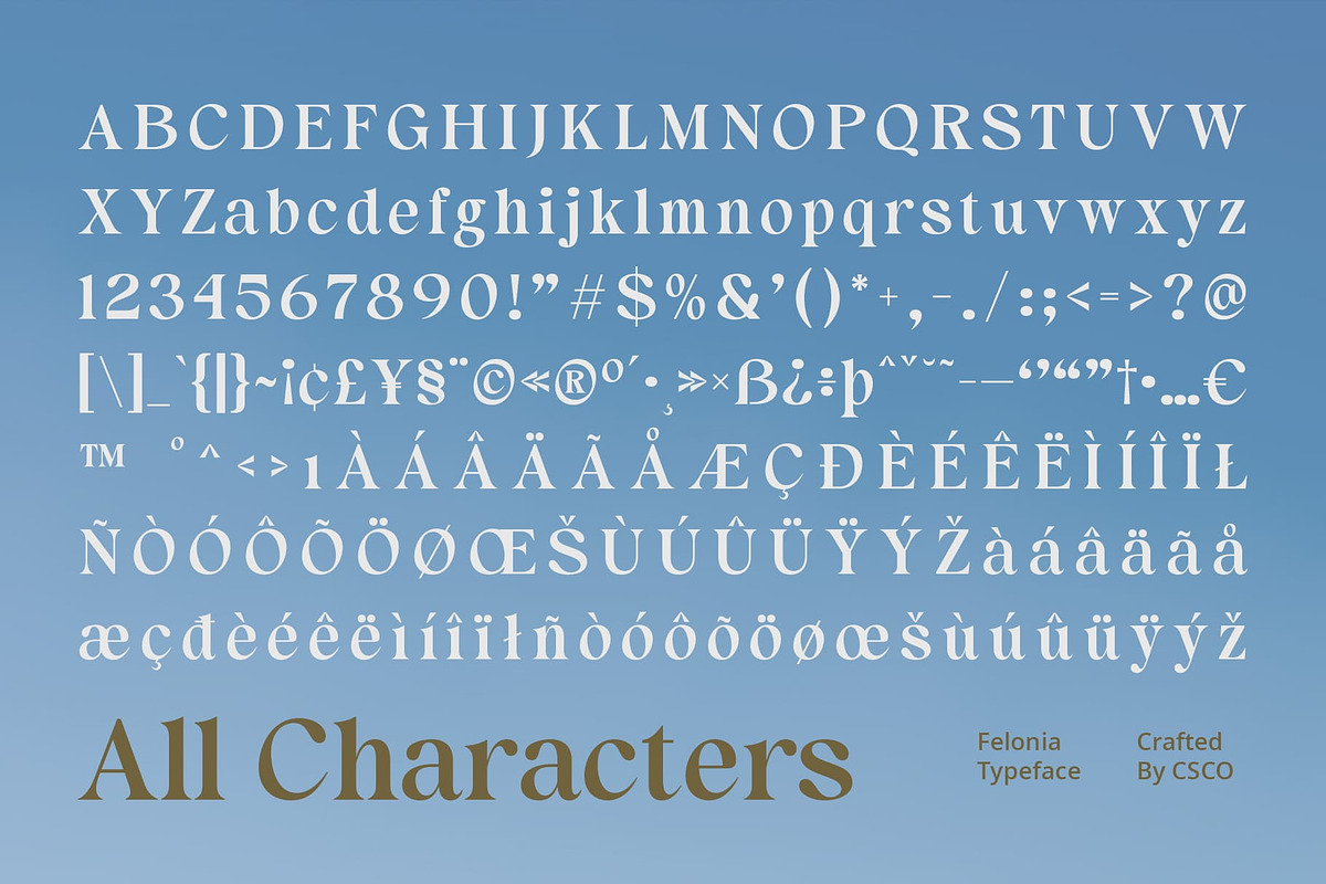 Felonia – Classic Serif, a Serif Font by Craft Supply Co. (Photo 8 of 8)