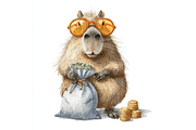 Prompt Capybara Vibes Summer Clipart, a Seasonal Illustration by Creative design (Thumbnail 7 of 7)