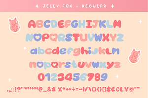 Jelly Fox A Cute Decorative Font Duo