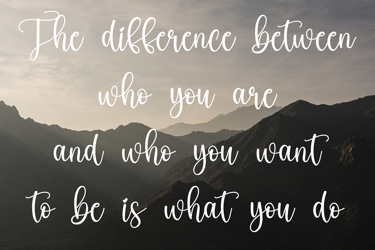 Sweet Almond | Script Font, a Script Font by Scratchones (Photo 4 of 8)