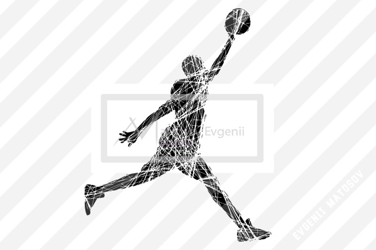 Silhouette of basketball players NBA, a Person Illustration by Matrosovv (Photo 7 of 9)