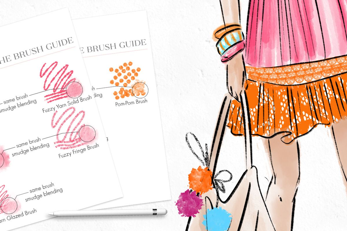 Procreate Fashion Illustration Set, a Brush Add-On by Wonderbox Creative (Photo 7 of 15)