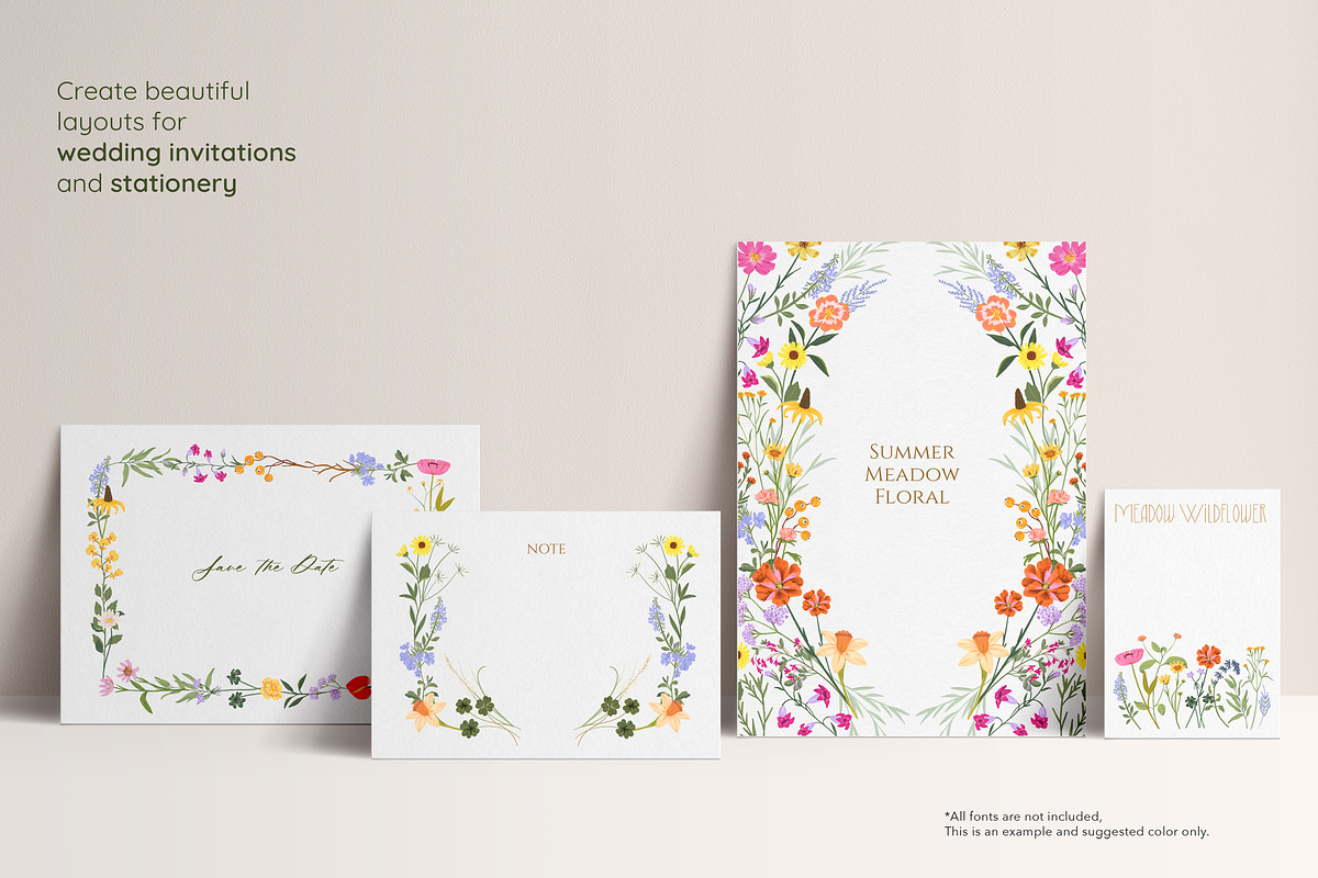 Summer Meadow Wildflower, a Decorative Illustration by Manimanisa (Photo 8 of 12)