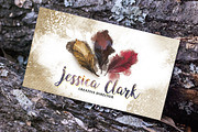 Watercolor Warm Business Card, a Business Card Template by land art (Thumbnail 8 of 9)