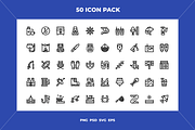 Fishing icons, an Outline Icon by Wencory (Thumbnail 1 of 2)