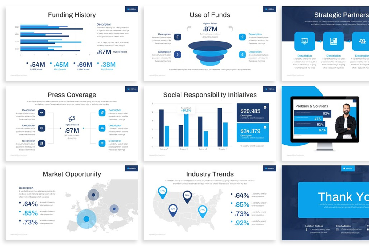 Imperial Annual Report Google Slides, a Presentation Template by SlideFactory (Photo 3 of 4)