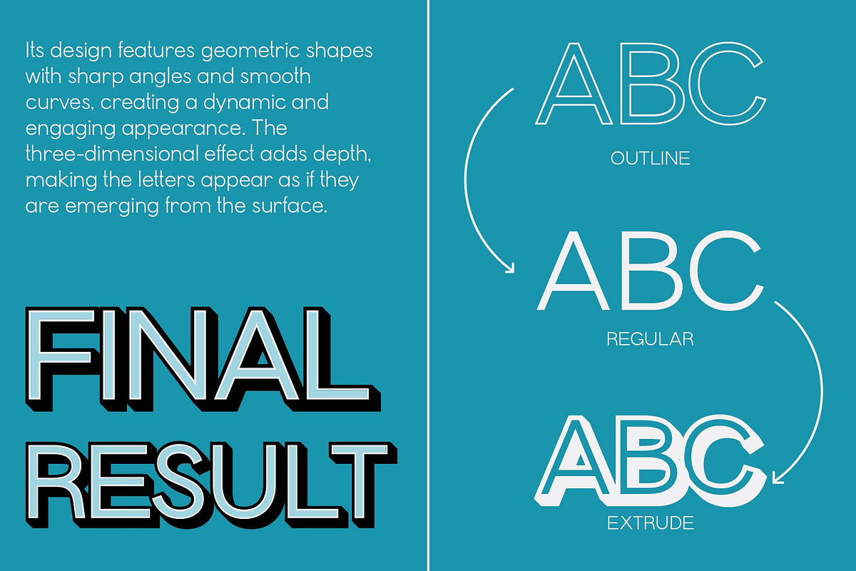 Chemian 3D, a Sans Serif Font by Craft Supply Co. (Photo 2 of 8)