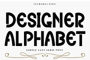 Designer Alphabet, a Serif Font by InermediaSTUDIO (Thumbnail 1 of 7)
