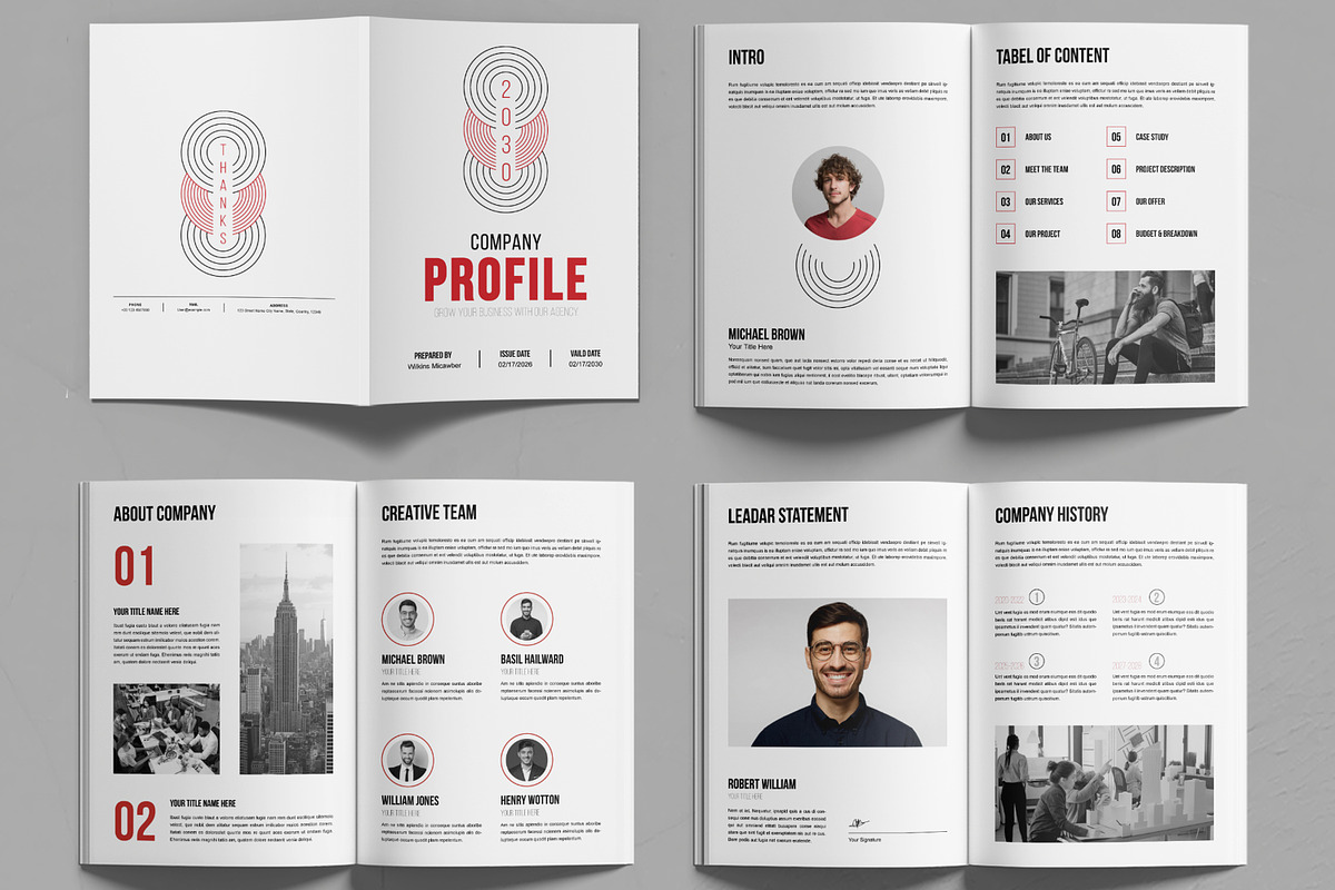 Company Profile Template, a Brochure Template by MightyDesign (Photo 2 of 6)