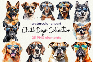 Cool Dog Breeds Clipart, an Object Graphic by Anna Design Studio