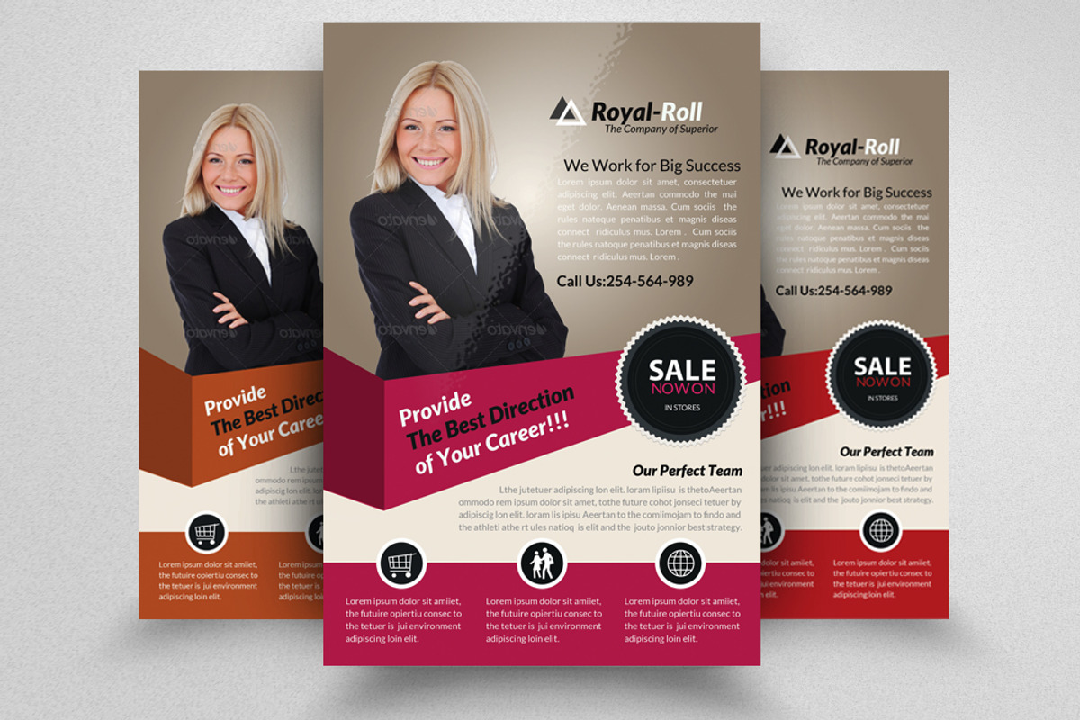 Creative Business Flyer Template, a Flyer Template by Psd Templates (Photo 1 of 3)