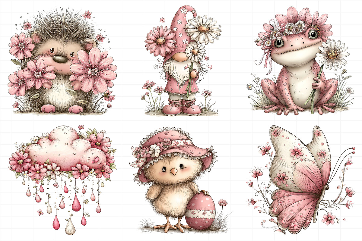 Whimsical Spring Clipart, an Illustration by Daily.Designs (Photo 6 of 8)