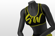 Female Mannequin Crop Top Mockup, a Shirt Mockup by Stockware (Thumbnail 3 of 3)