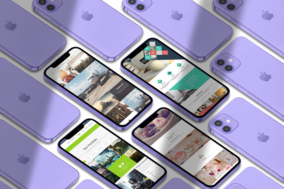 ALL 3D iPHONE MOCK-UP BUNDLE VOL-1, an iPhone Mockup by Graphicsworld125 (Photo 4 of 62)