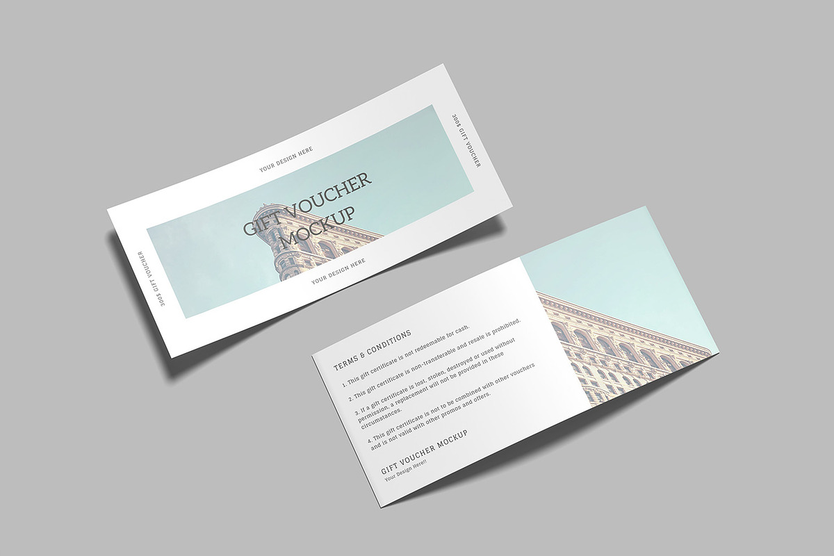 Gift Voucher Mockup, a Product Mockup by mahremdesign (Photo 9 of 9)