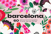 Abstract Modern Floral Graphics, a Decorative Illustration by likorbut (Thumbnail 1 of 7)