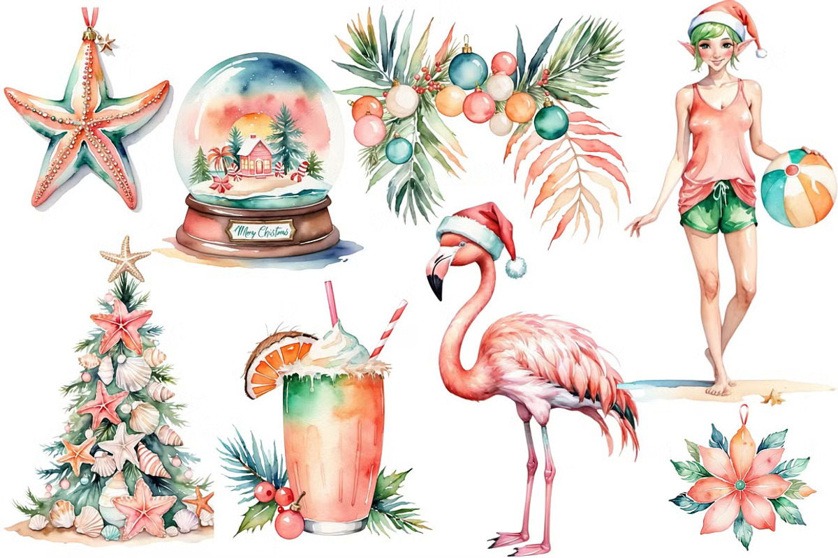 60+ Christmas Clipart Bundle, a Decorative Illustration by ClipArtTime (Photo 5 of 5)